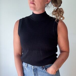 Cable & Gauge Black Sleeveless Top